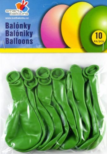 Smart Ballons Balónky G90 - světle tmavě zelené, 10 ks PG90-1012
