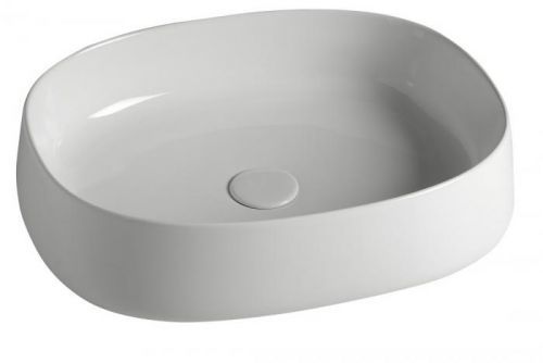 SAPHO JUMPER keramické umyvadlo, 50x13x40 cm, na desku, bez přepadu WH071