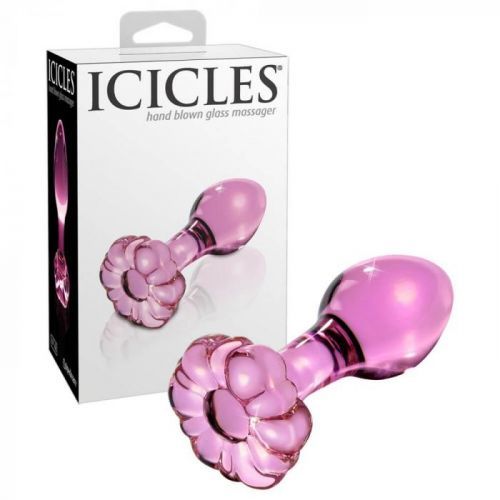 Pipedream Icicles - anální skleněný kolík (pink)