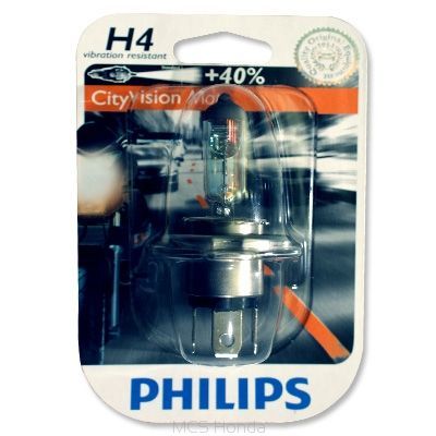 Philips H4 CityVision Moto 55W 12342CTVBW plus 40procent motožárovka