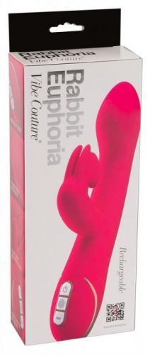 Vibe Couture Rabbit Euphoria - Cordless Clitoral G-Point Vibrator (Pink)