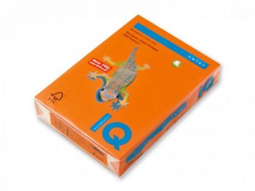 Barevné papíry IQ Color OR43 A4 120g oranžová 250 lst.
