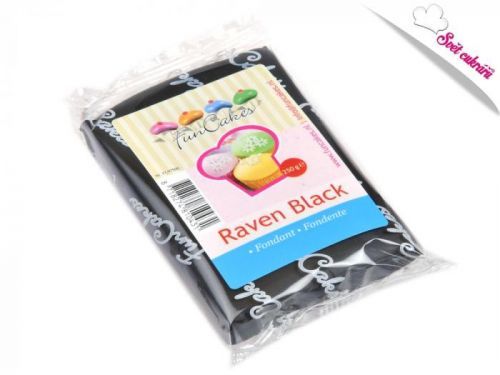 FunCakes Černý rolovaný fondant (barevný fondán) Raven Black 250 g