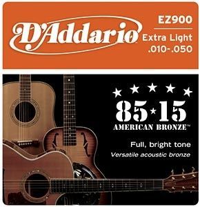 D'Addario EZ900 80/15 Bronze Extra Light - .010 - .050