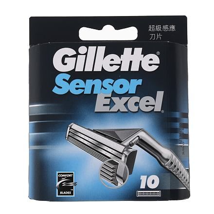 Gillette Sensor Excel náhradní břit 3 ks pro muže