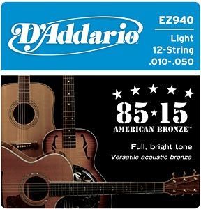 D'Addario EZ940 80/15 Bronze Light - .010 - .050