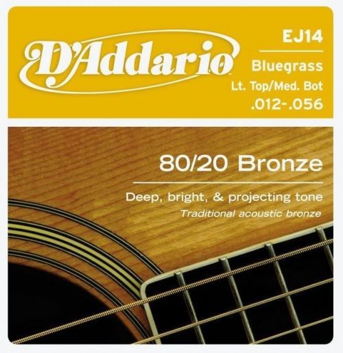 D'Addario EJ14 80/20 Bronze Light Top/Medium Bottom - .012 - .056