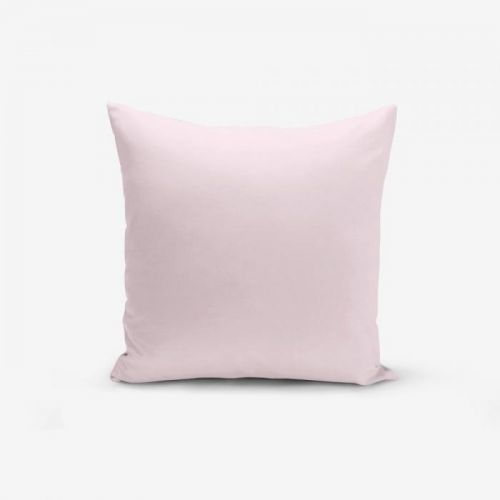 Růžový povlak na polštář s příměsí bavlny Minimalist Cushion Covers , 45 x 45 cm