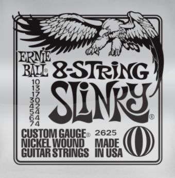 Ernie Ball P02625 8-String Super Slinky 10-74