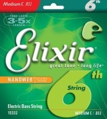 Elixir Bass Nanoweb 15332 Medium C 032