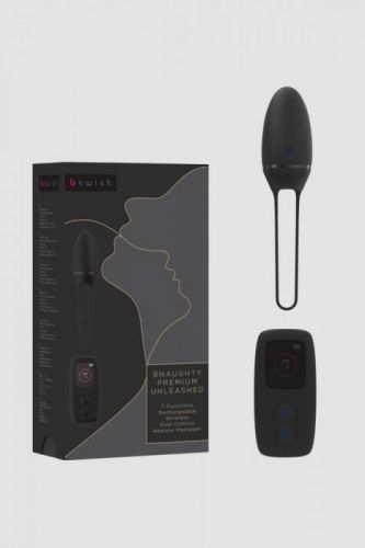 B Swish - bnaughty Premium Unleashed Vibrating Egg Noir