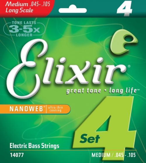 Elixir 4 strings NANOWEB Long .045 - .105