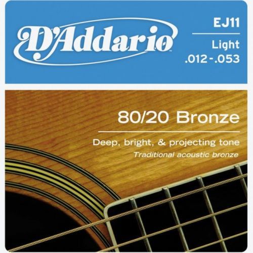 D'Addario EJ11 Bronze Light 12-53