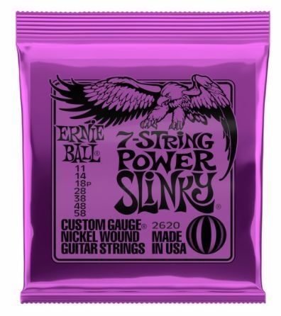 Ernie Ball P02620 7-String Power Slinky 11-58