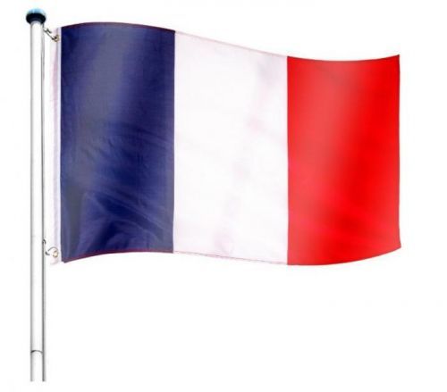Vlajkový stožár vč. vlajky Francie - 6,50 m