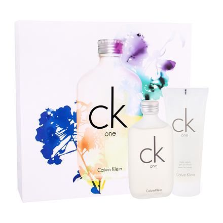 Calvin Klein CK One sada toaletní voda 100 ml + toaletní voda 15 ml + sprchový gel 100 ml unisex