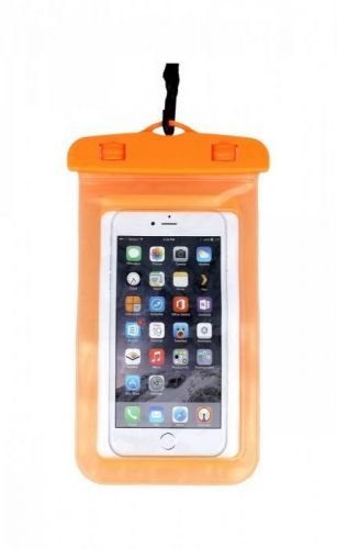 Univerzální vodotěsné pouzdro na mobil TopQ oranžové 40261