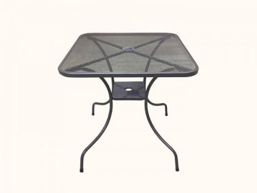 Zahradní stůl PAVON — kov, černá, 60×60×72