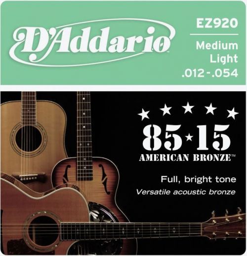 D'Addario EZ920 80/15 Bronze Mid Light - .012 - .054