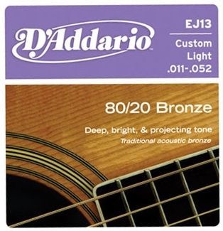 D'Addario EJ13 Bronze Custom Light 11-52