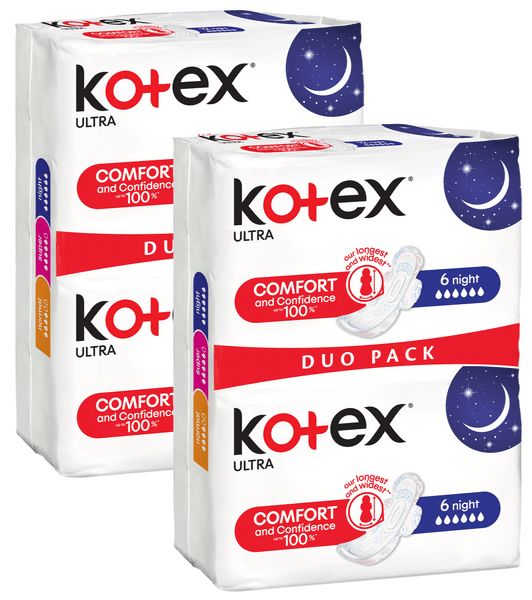 Kotex Ultra Night 24ks (2 X Duo Pack 12ks)