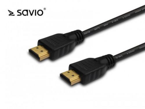 SAVIO CL-38 Kabel HDMI v1.4 Ethernet 3D Dolby TrueHD 24k gold 15m