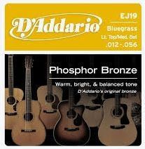D'Addario EJ19 Phosphor Bronze Low Top/ Medium Heavy - .012 - .056