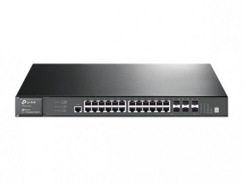 TP-Link T3700G-28TQ JetStream 28-Port Gigabit Stackable L3 Managed Switch, T3700G-28TQ