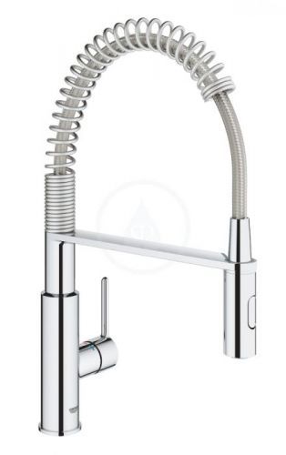 GROHE Get Dřezová baterie se sprškou pro přepínání, chrom 30361000