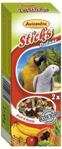 Tyčinky AVICENTRA ovocné pro velké papoušky 2ks