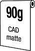 Matný CAD papír - 90 g/m2, Rayfilm U0247.1067046, 1 role 1.067 mm x 46 m