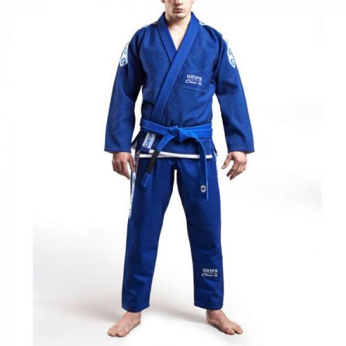 Grips Classic Logo BJJ kimono - modrá/bílá A1