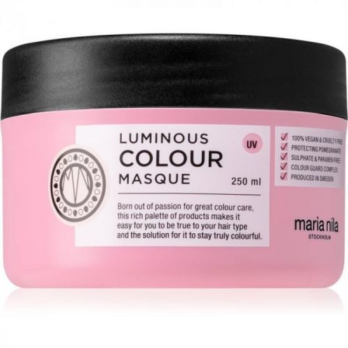 Maria Nila Luminous Colour hydratační a vyživující maska pro barvené vlasy  250 ml