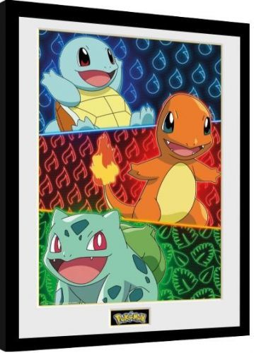 Posters Obraz na zeď - Pokemon - Starters Glow