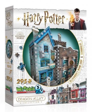 WREBBIT 3D puzzle Harry Potter: Obchod s hůlkami pana Olivandera a Scribbulus 295 dílků