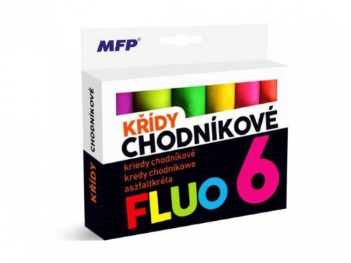 MFP Křídy chodníkové - fluo - kulaté - 6 ks - 6320142