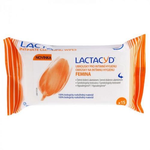 Lactacyd Femina ubrousky pro intimní hygienu 15 Ks
