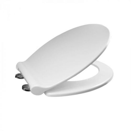 MEREO Samozavírací WC sedátko slim, duroplast, bílé, s odnímatelnými panty CLICK CSS114S