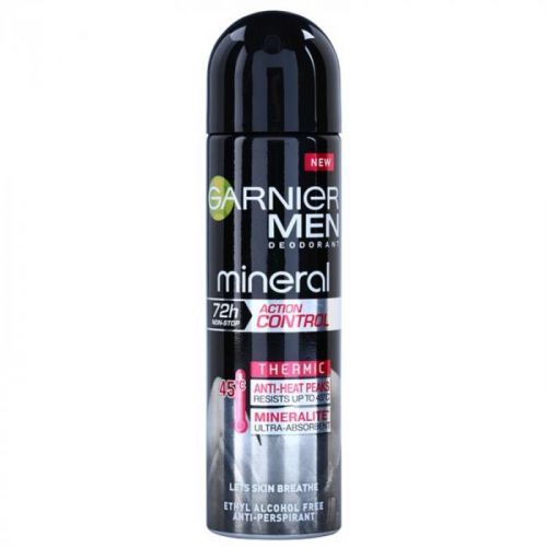 Garnier Men Mineral Action Control Thermic deodorant antiperspirant ve spreji (Anti-Heat Peaks 72h) 150 ml