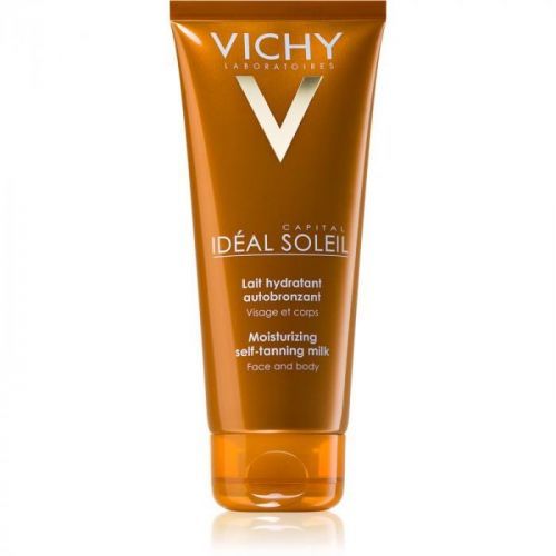 Vichy Idéal Soleil Capital hydratační samoopalovací mléko na obličej a tělo (Easy Strea-Free Application) 100 ml