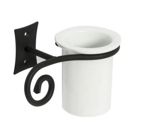 SAPHO REBECCA držák kartáčků, černá/keramika CC004