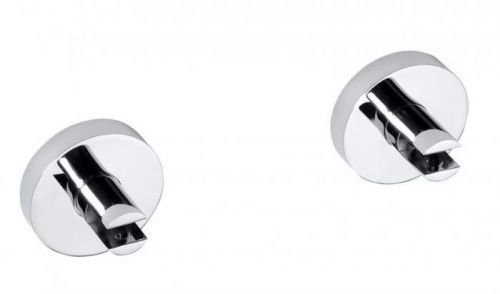 SAPHO X-ROUND E pár držáků poličky bez skla, 8 mm, chrom (104102112) XR009