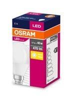 OSRAM LED VALUE ClasP  230V 5,7W 827 E14 noDIM A+ Plast matný 470lm 2700K 10000h (krabička 1ks)