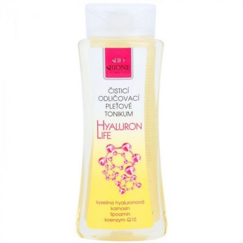 Bione Cosmetics Hyaluron Life čistící a odličovací pleťové tonikum s kyselinou hyaluronovou 255 ml