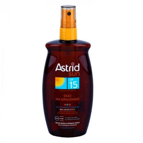 Astrid Sun olej na opalování ve spreji SPF 15 (Waterproof Beta-carotene E, C, F) 200 ml