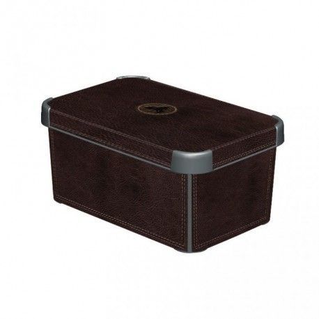 Plastový úložný box DECO - S - LEATHER CURVER OEM R33021