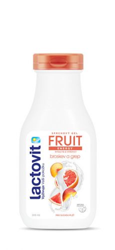 Lactovit Energetický sprchový gel Broskev a grep (Fruit Shower Gel) 500 ml