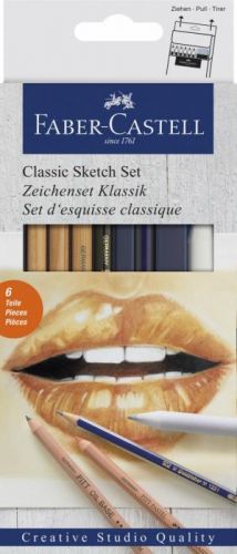 Umělecká sada Faber-Castell Classic GOLDFABER Sketch - 6ks