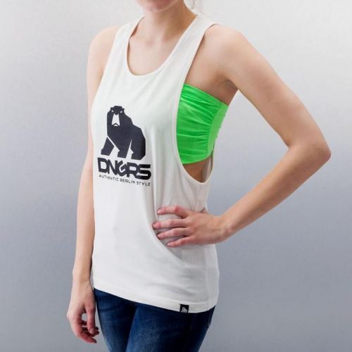 Tílko DNGRS Tank Tops Logo - bílé, XS