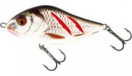 Salmo Wobler Slider Sinking Wounded Real Grey Shiner-5 cm 8 g Miss Sixty